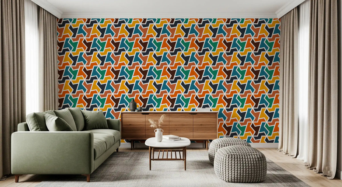 Abstract Polygons and Shapes Wallpaper⁠