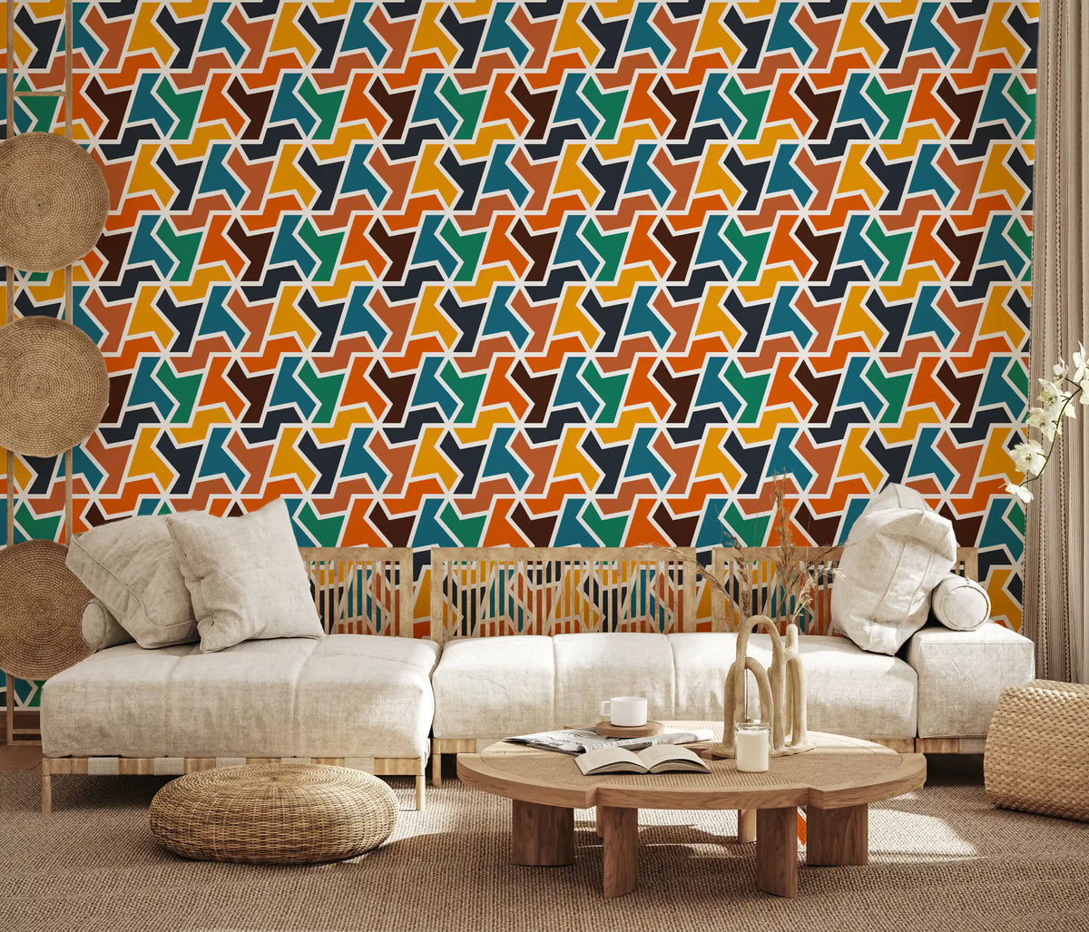 Abstract Polygons and Shapes Wallpaper⁠