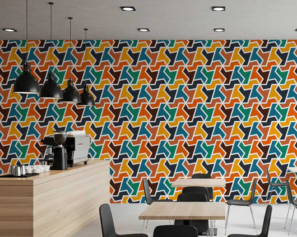 Abstract Polygons and Shapes Wallpaper⁠
