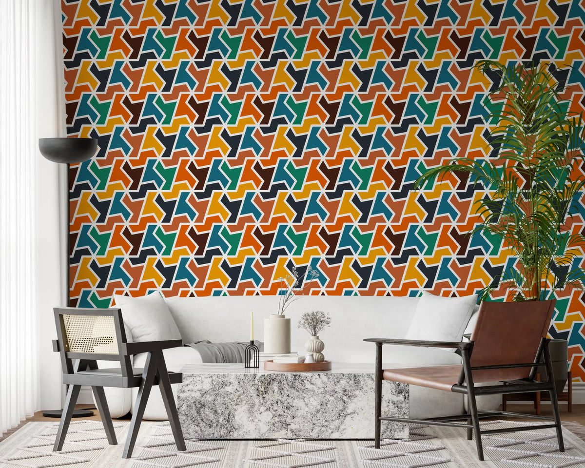 Abstract Polygons and Shapes Wallpaper⁠