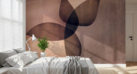 Organic Shapes Earth Tones Wall Mural