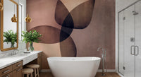 Organic Shapes Earth Tones Wall Mural
