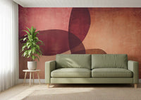 Organic Shapes Autumn Tones Wall Mural