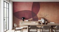 Organic Shapes Autumn Tones Wall Mural