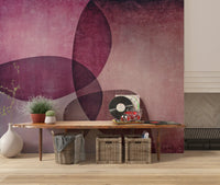 Organic Shapes Warm Tones Wall Mural