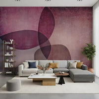 Organic Shapes Warm Tones Wall Mural