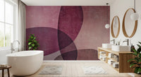 Organic Shapes Warm Tones Wall Mural