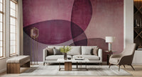 Organic Shapes Warm Tones Wall Mural