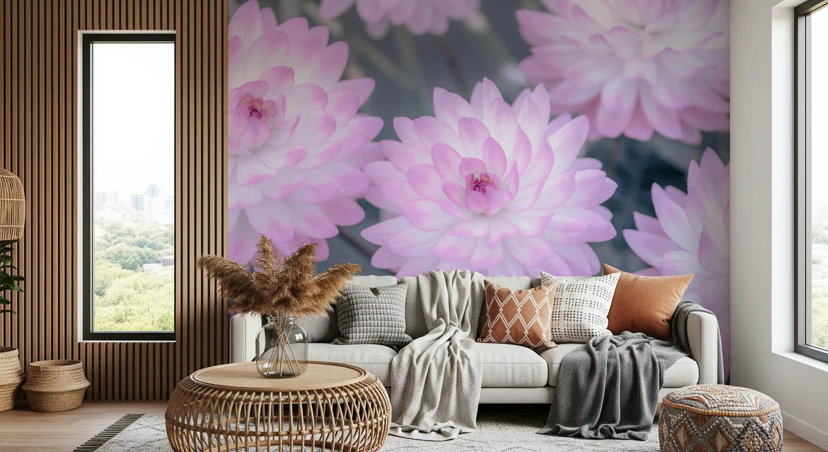 Watercolor Bloom Pastel Harmony Wall Mural