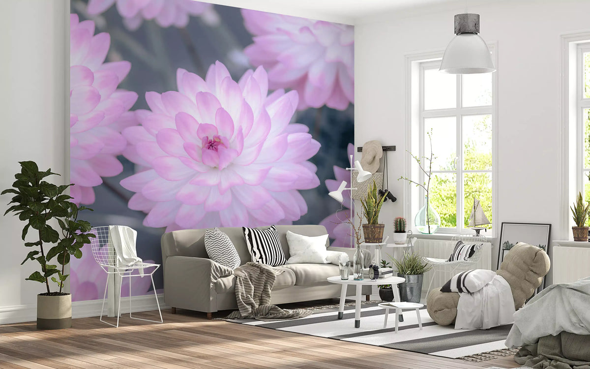 Watercolor Bloom Pastel Harmony Wall Mural