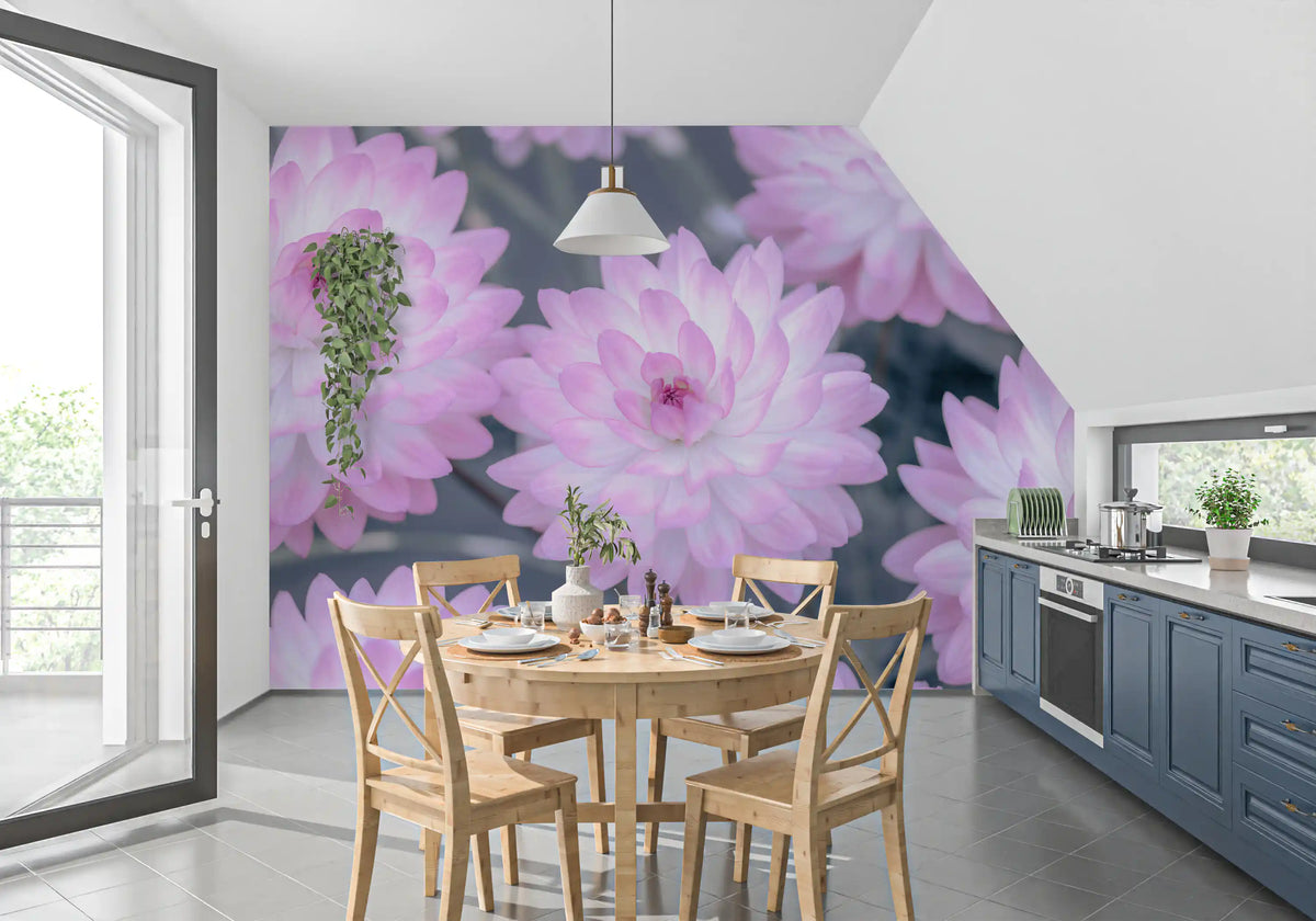 Watercolor Bloom Pastel Harmony Wall Mural