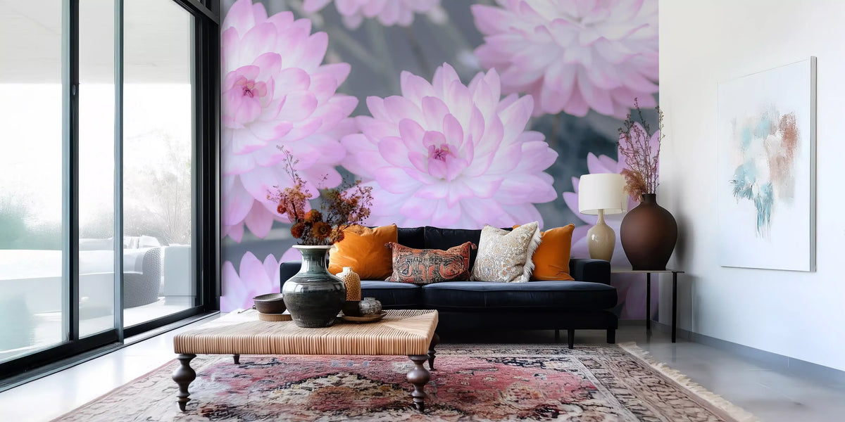 Watercolor Bloom Pastel Harmony Wall Mural