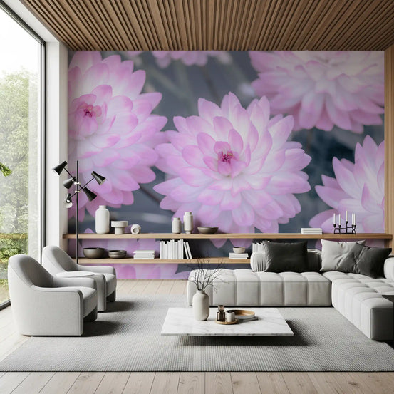 Watercolor Bloom Pastel Harmony Wall Mural