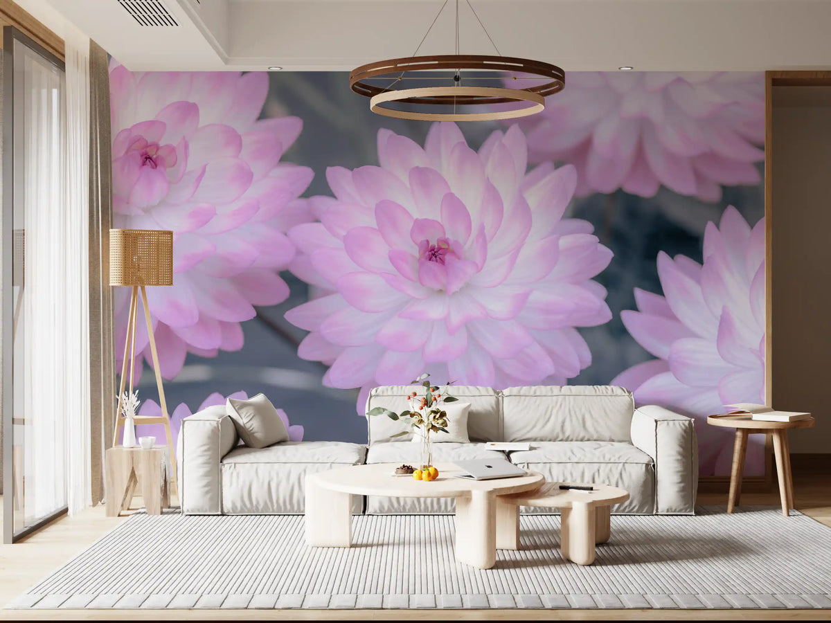 Watercolor Bloom Pastel Harmony Wall Mural
