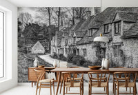 Old World Stone Village Architecture Wall Mural