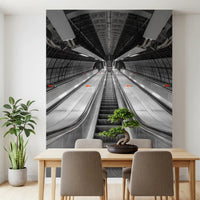 Metallic Urban Symmetry Wall Mural