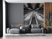 Metallic Urban Symmetry Wall Mural