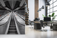 Metallic Urban Symmetry Wall Mural