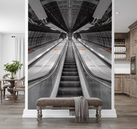 Metallic Urban Symmetry Wall Mural