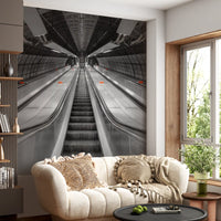 Metallic Urban Symmetry Wall Mural