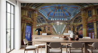 Victorian London Market Architectural Panorama Wall Mural