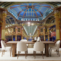 Victorian London Market Architectural Panorama Wall Mural