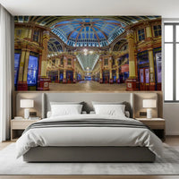 Victorian London Market Architectural Panorama Wall Mural