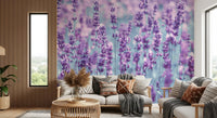 Abstract Lavender Dreamscape Wall Mural