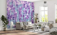 Abstract Lavender Dreamscape Wall Mural