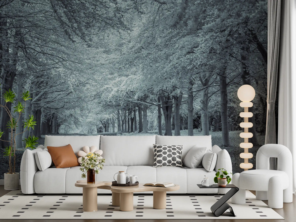 Serene Forest Canopy Path Wall Mural