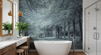 Serene Forest Canopy Path Wall Mural