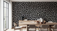 Sculptural Grey Depth Pattern Wall Mural