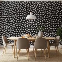 Sculptural Grey Depth Pattern Wall Mural