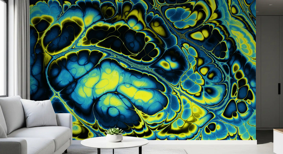 Colorful Marble Abstract Flow Pattern