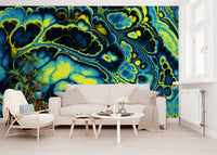 Colorful Marble Abstract Flow Pattern