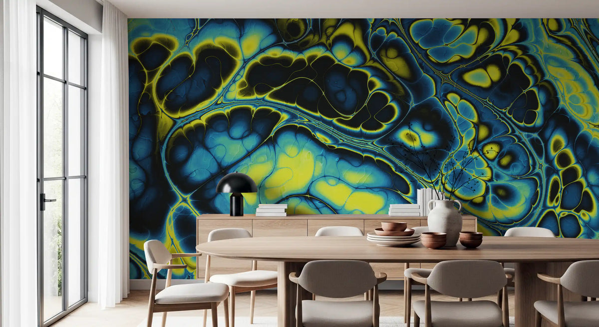 Colorful Marble Abstract Flow Pattern