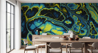 Colorful Marble Abstract Flow Pattern