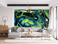 Colorful Marble Abstract Flow Pattern