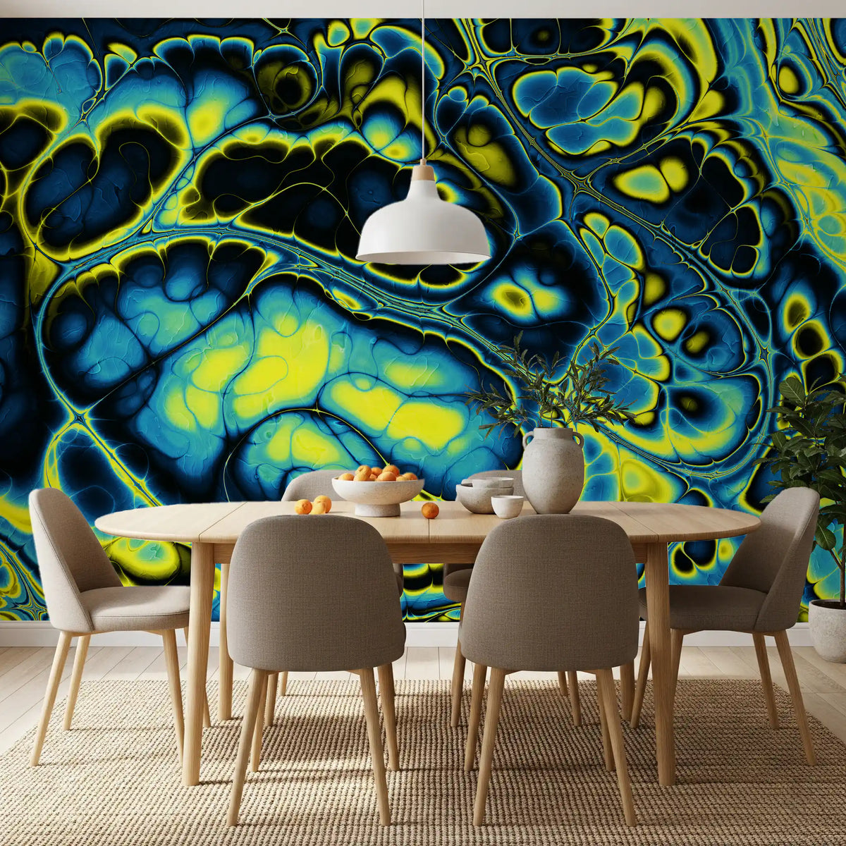 Colorful Marble Abstract Flow Pattern