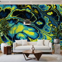 Colorful Marble Abstract Flow Pattern