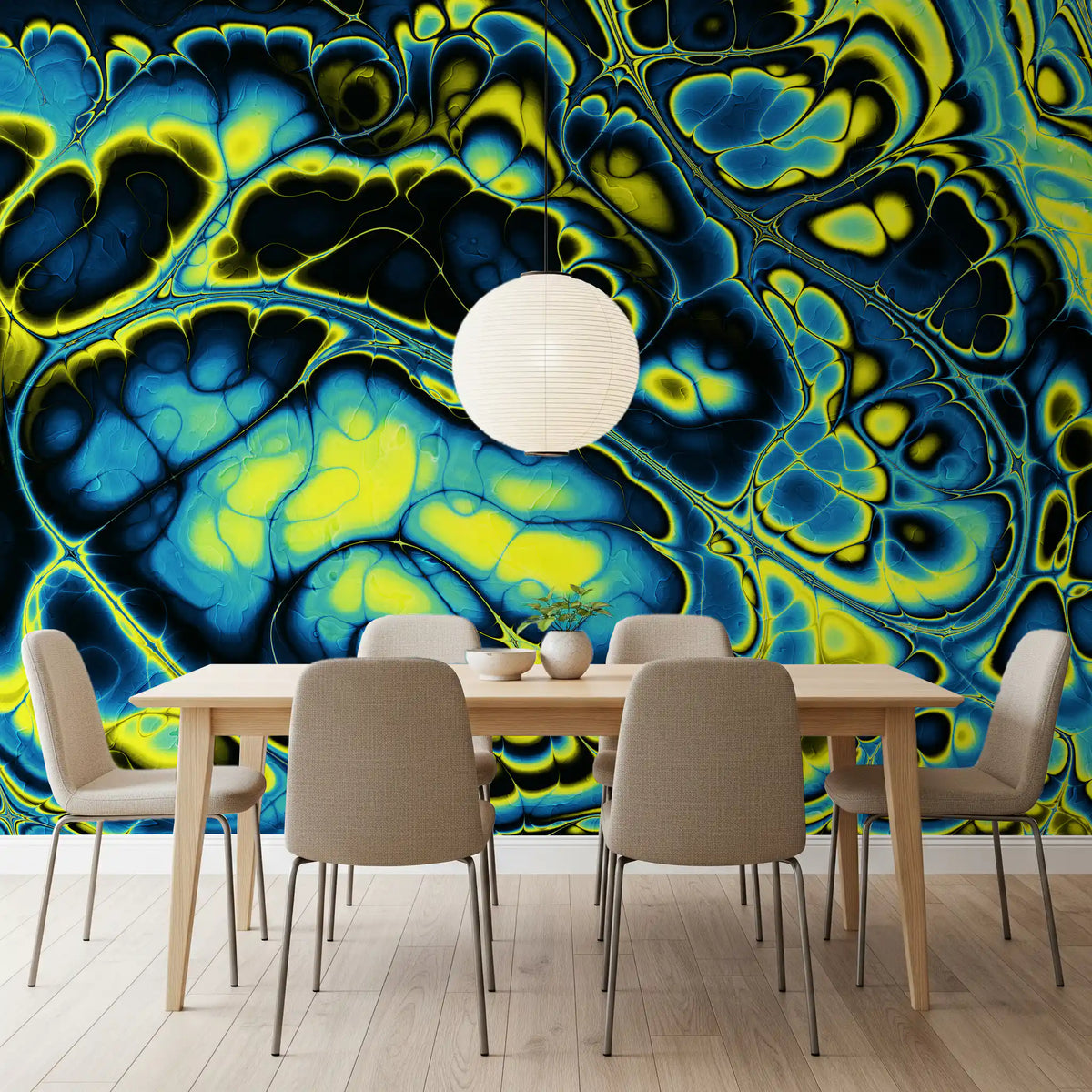 Colorful Marble Abstract Flow Pattern