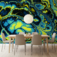 Colorful Marble Abstract Flow Pattern