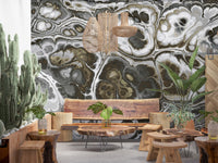 Abstract Gray Marble Texture Elegance Wall Mural
