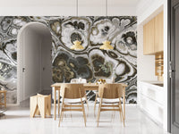 Abstract Gray Marble Texture Elegance Wall Mural