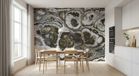 Abstract Gray Marble Texture Elegance Wall Mural