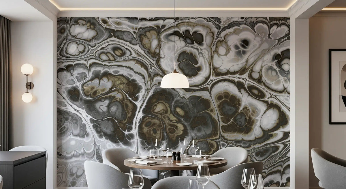 Abstract Gray Marble Texture Elegance Wall Mural