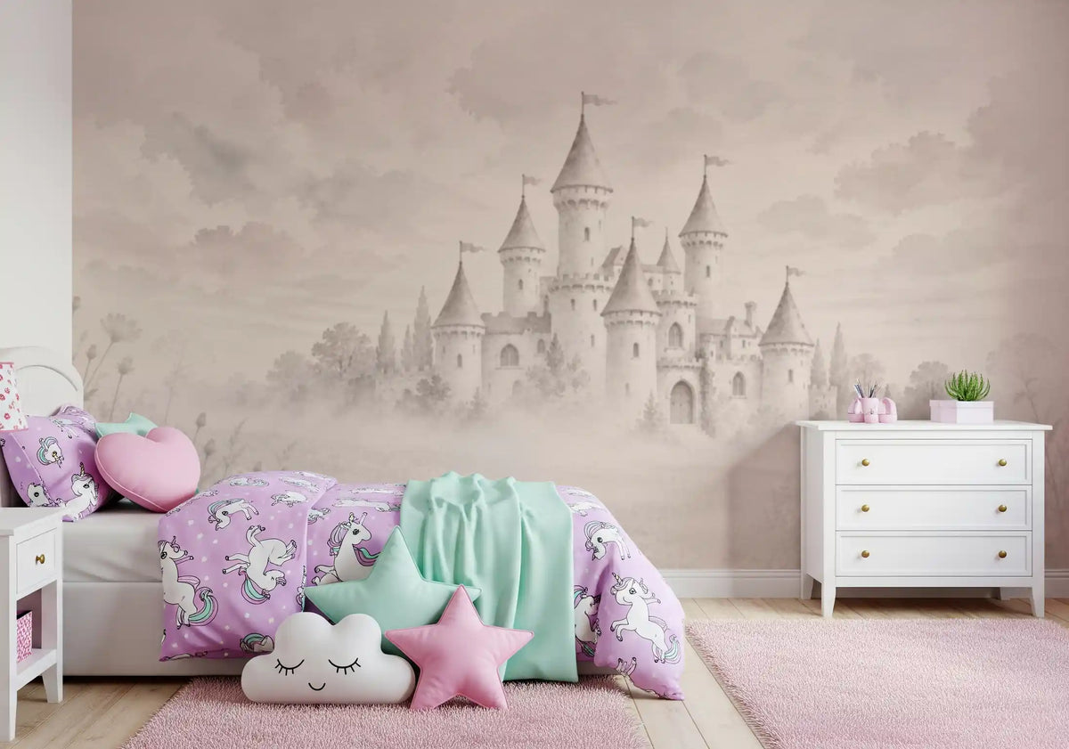 Castle Dreams – Vintage Cream Wall Mural