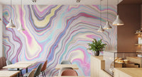 Holographic Marble Wave Texture Wall Mural