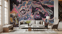 Vibrant Marble Flow Wall Mural