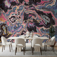 Vibrant Marble Flow Wall Mural